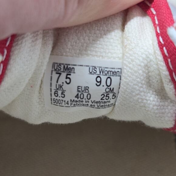 Vans Men's Old Skool Primary Skate Checkerboard Racing Red White Shoes M 7.5/ W9 - Picture 11 of 11